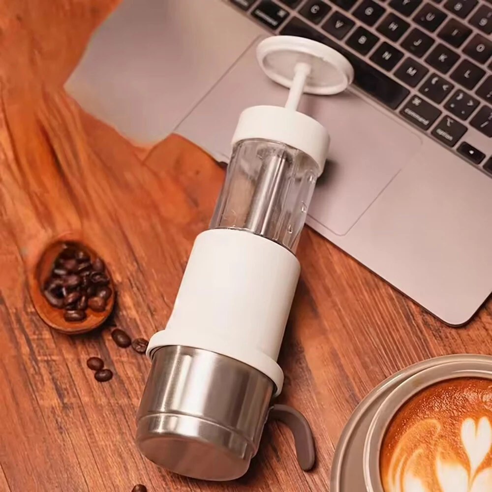 (image for) Hand-Pressed Coffee Machine Handheld Coffee Maker Espresso Powder Capsules For Outdoor Travel Italian Espresso Machine Household Small Single Manual Coffee Machine Coffee Powder Capsule